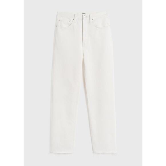 Toteme Classic Cut Straight Cropped Jeans in Off White 29 - Picture 6 of 6